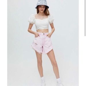 Urban Outfitters BDG Carla High-Waisted Denim Cutoff Short NWT Size 24